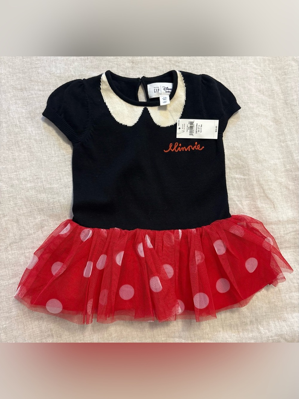 NWT Baby GAP x Disney Baby Minnie Mouse Sweater Tutu Dress